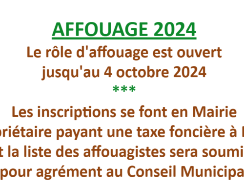 Affouage 2024 – Informations