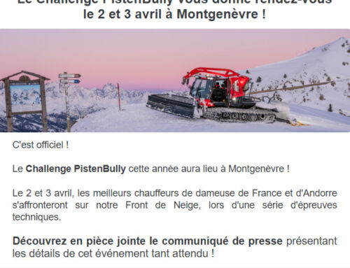 RARM – Challenge PistenBully les 2 et 3 avril à Montgenèvre