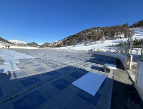 Début des travaux de la patinoire