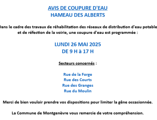 Coupure d’eau aux Alberts, 26/05/25