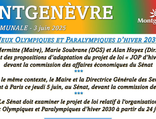 Projet de loi sur les Jeux d’hiver 2030 – Auditions par le Sénat