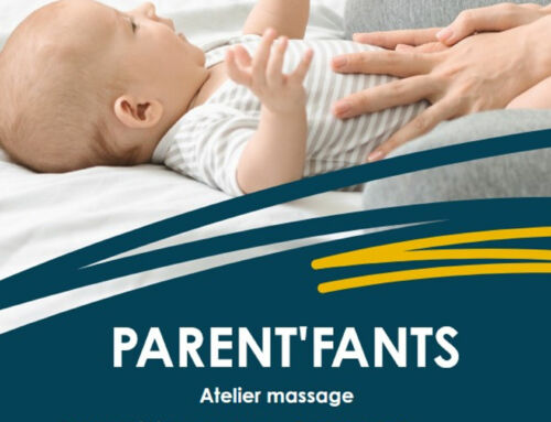 Atelier massage parents bébé au Centre Social du Briançonnais
