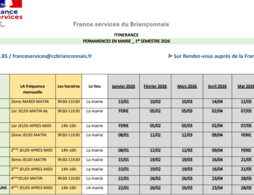 2026 _ planning des permanences France services _ itinérance en mairie