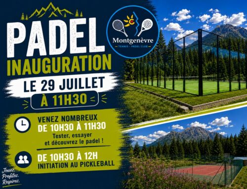 🎾 PADEL : INAUGURATION À MONTGENÈVRE ! 🎾